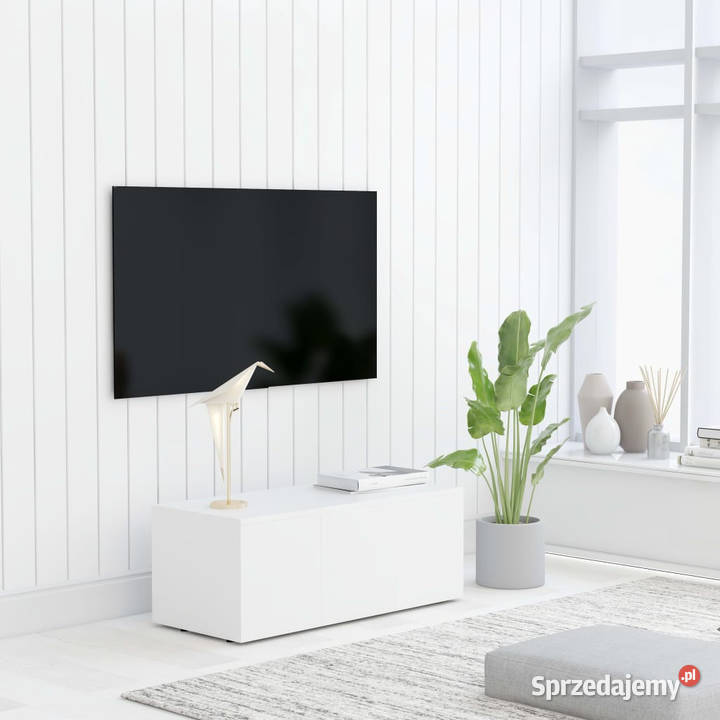 Szafka pod TV biała 80x34x30 materiał Warszawa