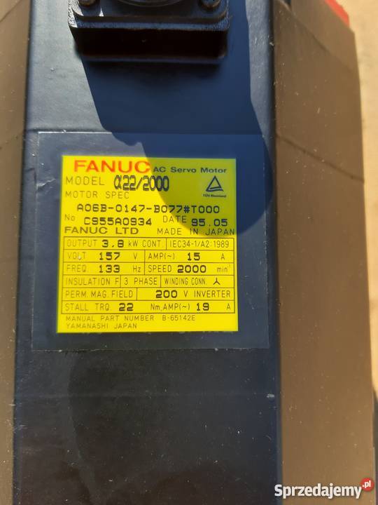 Servomotor FANUC A06B0147B077 łódzkie Czarnożyły