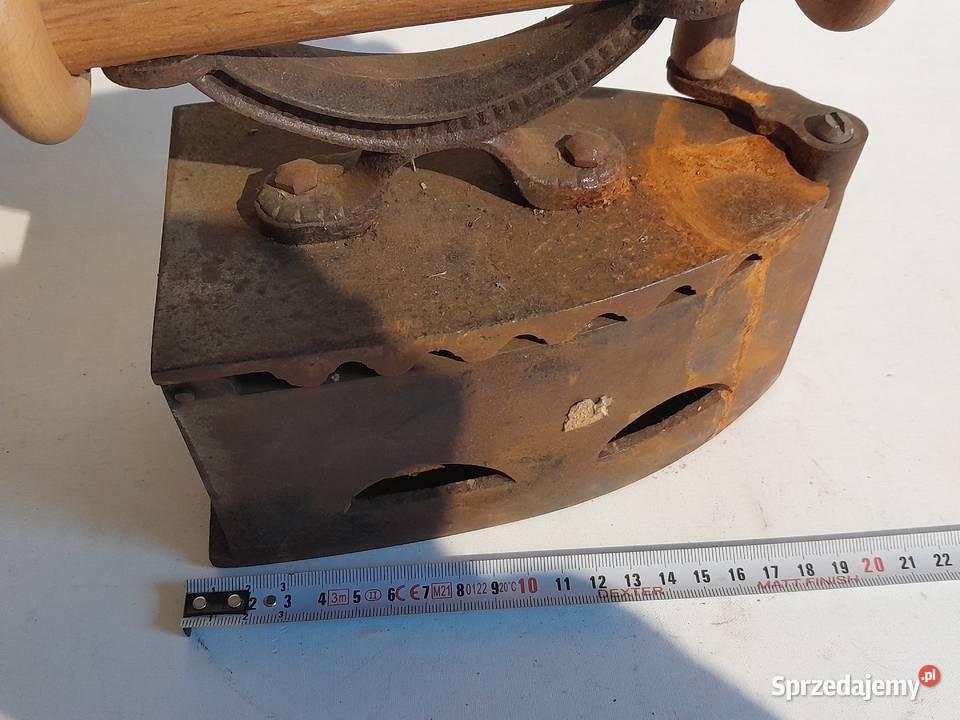 Stare żelazko na duszę zabytek retro vintage Dąbrowa Górnicza