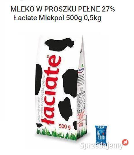 MLEKO W PROSZKU PEŁNE 27 Łaciate Mlekpol 500g 05 Warszawa