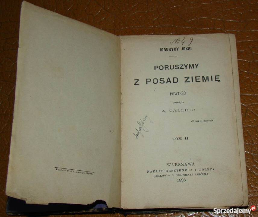 Stare polskie przedwojenne książki tanio okazja wielkopolskie