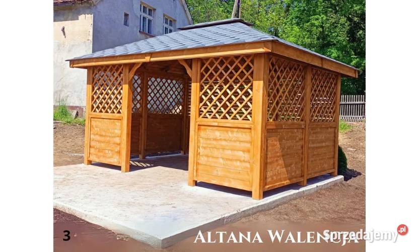 Altana drewniana Walencja Altanka ogrodowa Poznań sprzedam