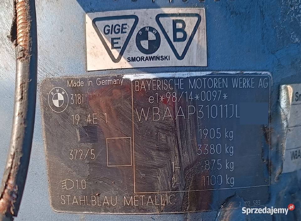 BMW E46 M43 kombi podgniły na graty Osieck