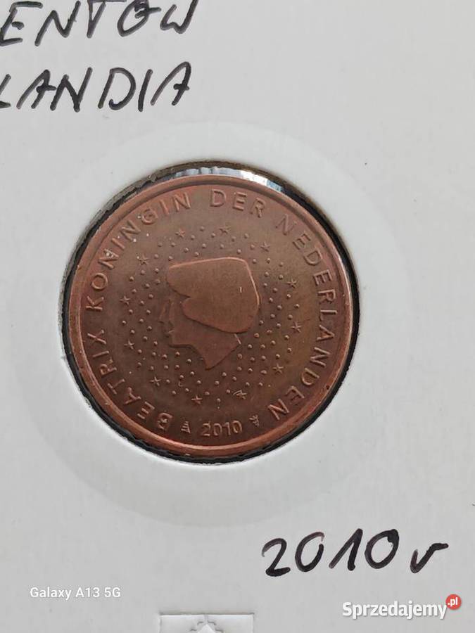 5 Eurocentów Holandia 2010 r Kolekcje wielkopolskie Konin