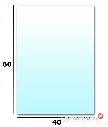 Szyba hartowana pod Piec Kominek 60x40 biała Skawina