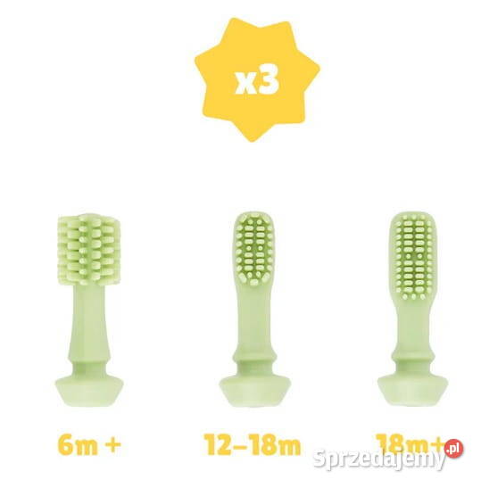Szczoteczka silikonowa do zębów dzieci 6m 12m Poznań sprzedam