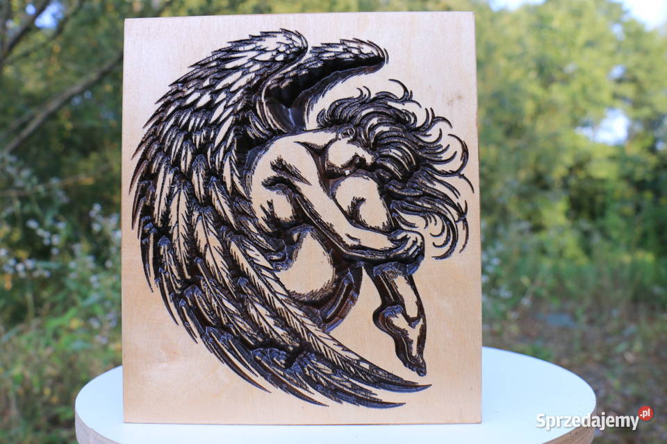 Grawerowane obraz Anioła Wyjątkowa dekoracja ze sprzedam