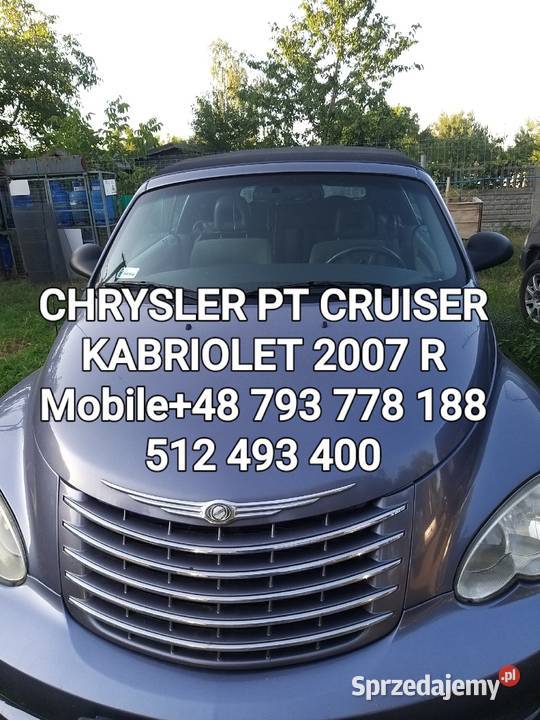 MASKA LIFT CHRYSLER PT CRUISER KABRIOLET 2007 R sprzedam