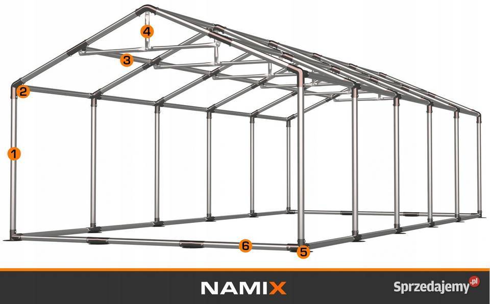 Namiot GRAND 8x10 ogrodowy imprezowy garaż