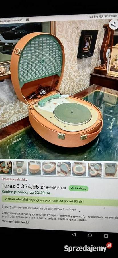 Stary unikatowy gramofon z lat 50 tych małopolskie Kraków