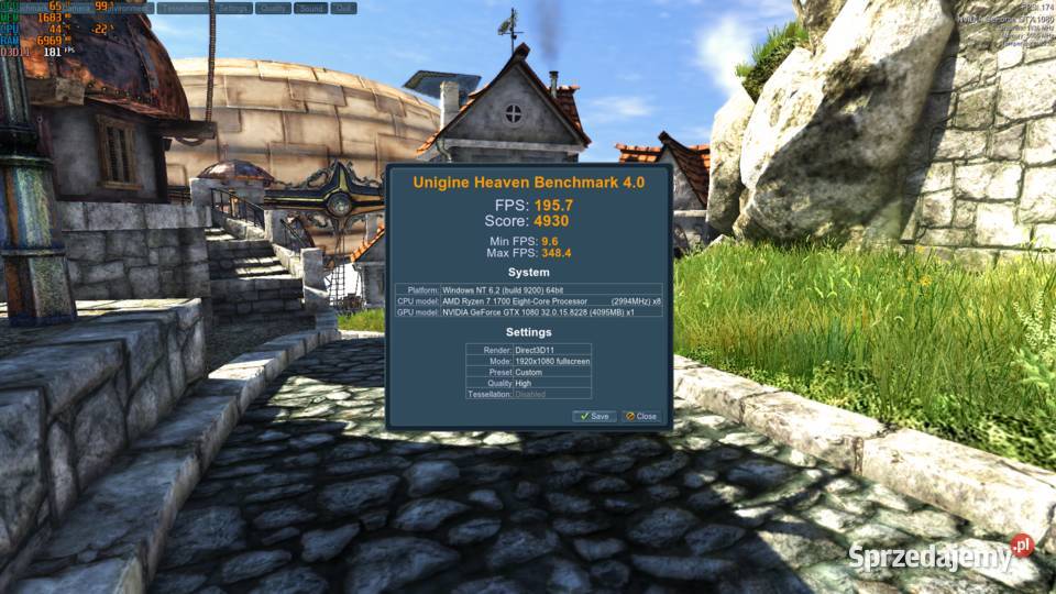 Komputer Gamingowy Windows 11 RYZEN 7 GTX 1080 Pamięć RAM 16 Pozostałe Ostrów Wielkopolski sprzedam