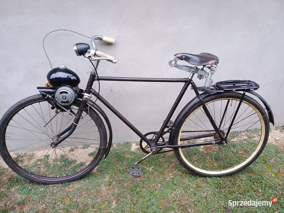 Rower z silnikiem Berini M13 zabytkowy Rok produkcji 1959 Kurzętnik