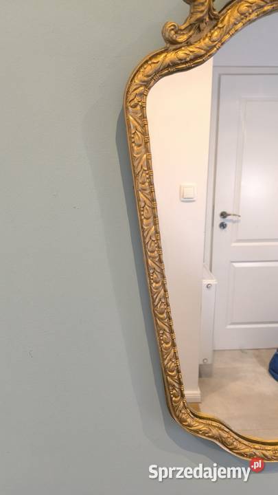 Piękne stylowe złote lustro Łódź