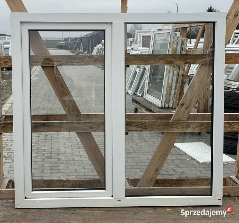 OKNA KacprzaK 149X141 OKNO Używane Plastikowe Okna ścienne