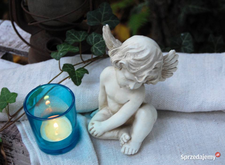 Anioł aniołek shabby chic figurka z żywicy 145 Wyposażenie wnętrz Lublin