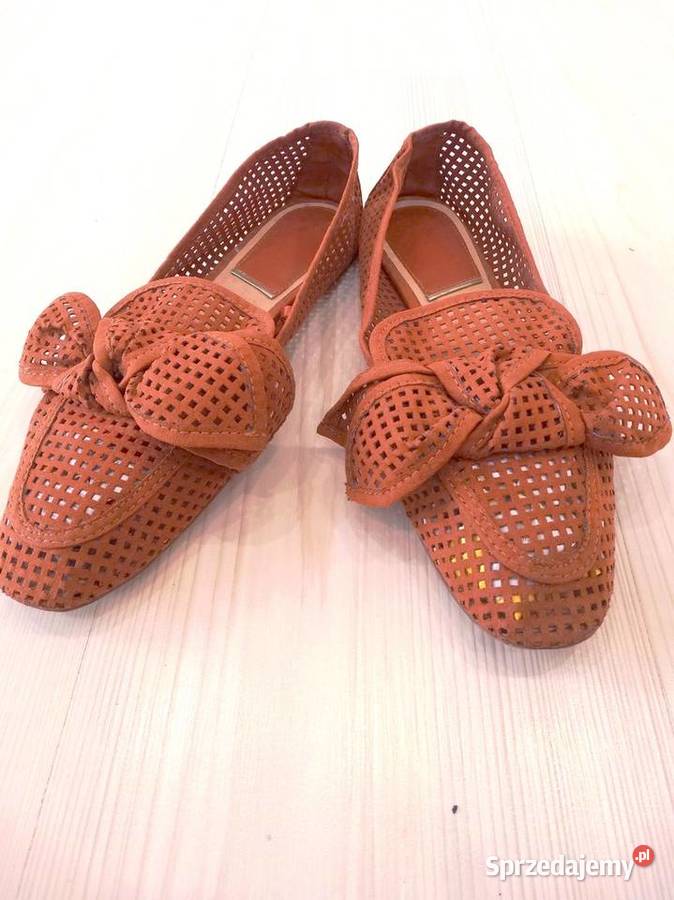 Buty Damskie Półbuty Lordsy Loafersy Brązowe Łomża