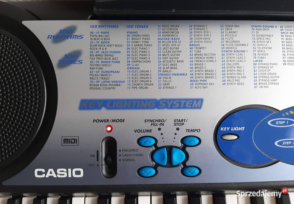 Keyboard CASIO LK40 podświetlane klawisze Lubin sprzedam