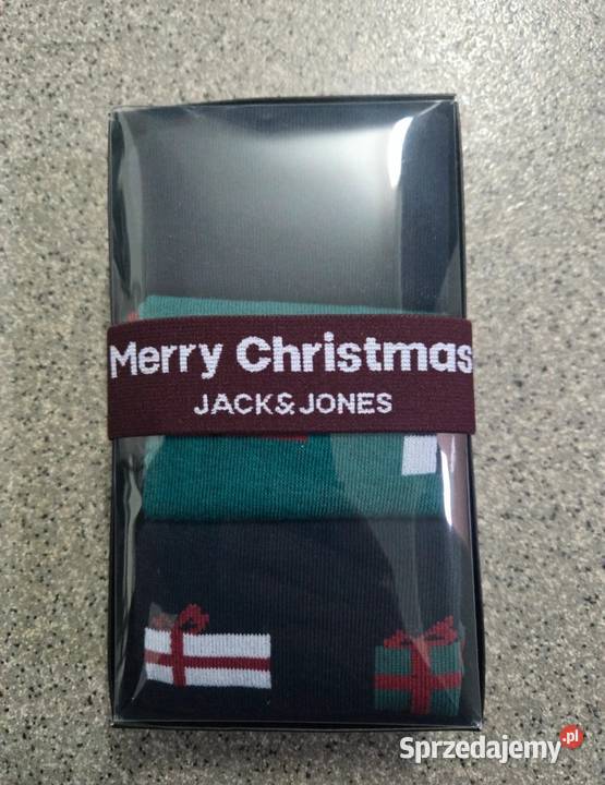 Skarpety bożonarodzeniowe JackJones 3pack stan Czaplinek sprzedam