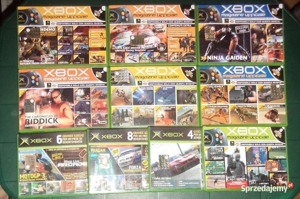 10x DVD XBOX magazine ufficiale DEMO 20032005 Gry na konsole Rzeszów sprzedam