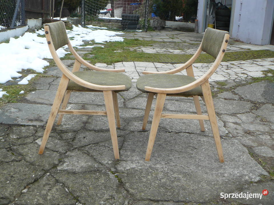 Stare krzesła skoczki proj J Kędziorek małopolskie Nowy Sącz