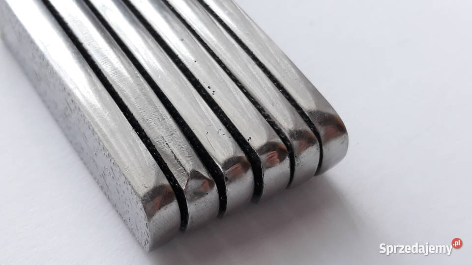 Noże obiadowe 2 ROŚLINNY Gerlach sztućce PRL Dąbrowa Górnicza