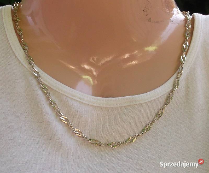 łańcuszek srebrny próba 925 długość 45