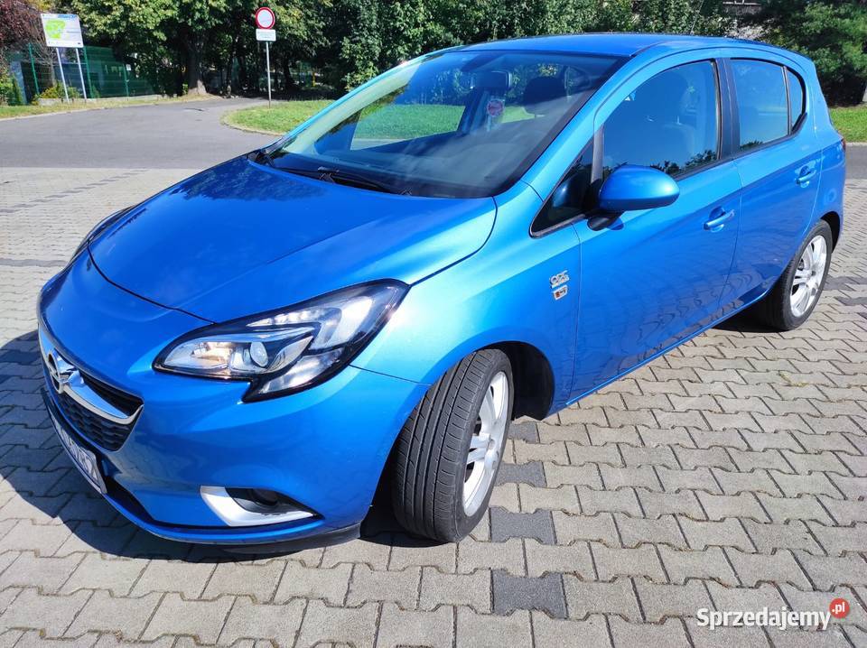 Opel corsa e 2016 niebieski Łaziska Górne