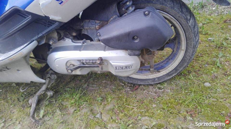 Niebieski skuter kingway barracuda 2008 Nowy małopolskie Grybów