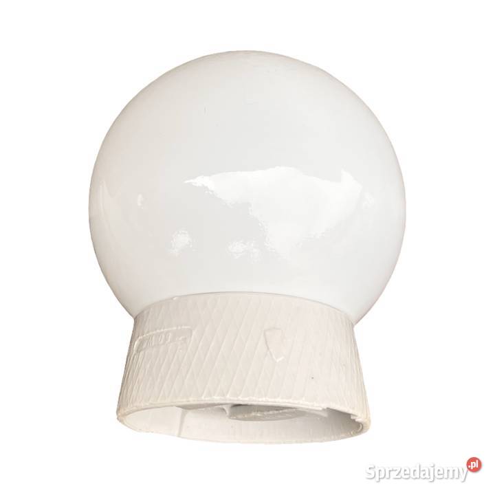 Kinkiet industrialny biały szklany FOTON Polska Warszawa