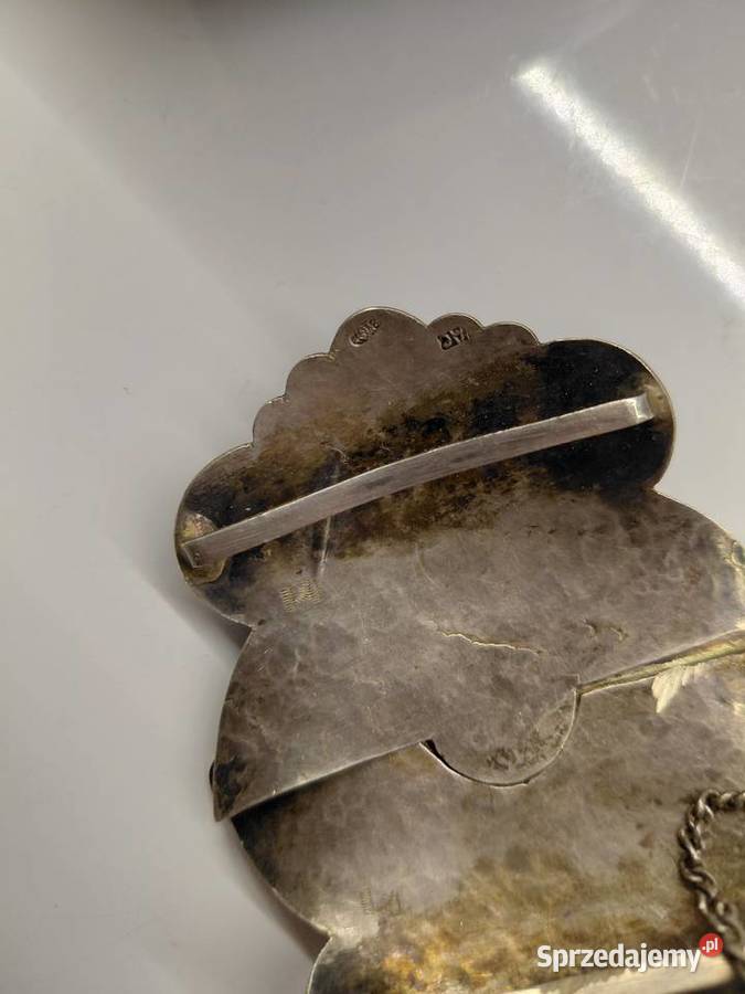 Klamra carska srebna Warszawa