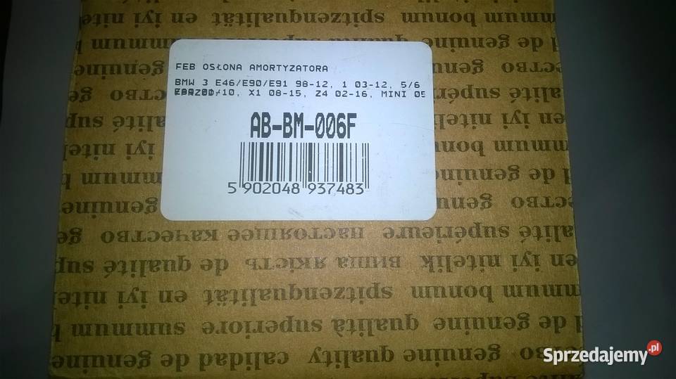 Osłona amortyzatora przód BMW E46 E60 E61 E81 Z4