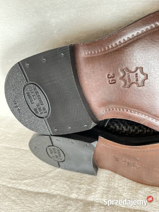Europa shoes całe ze skóry półbuty męskie