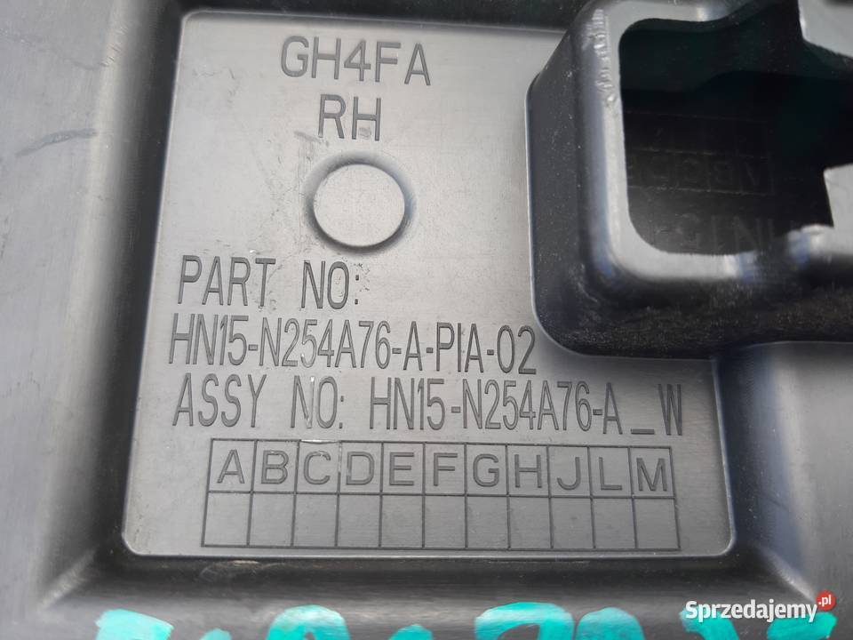 FORD ECOPSORT LISTWA DRZWI PRAWY TYŁ PRAWA osobowe Karoseria Części