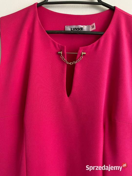 Sukienka w kolorze fuksji wizytowa rozmiar M Spódnice i sukienki Dąbrowa Górnicza