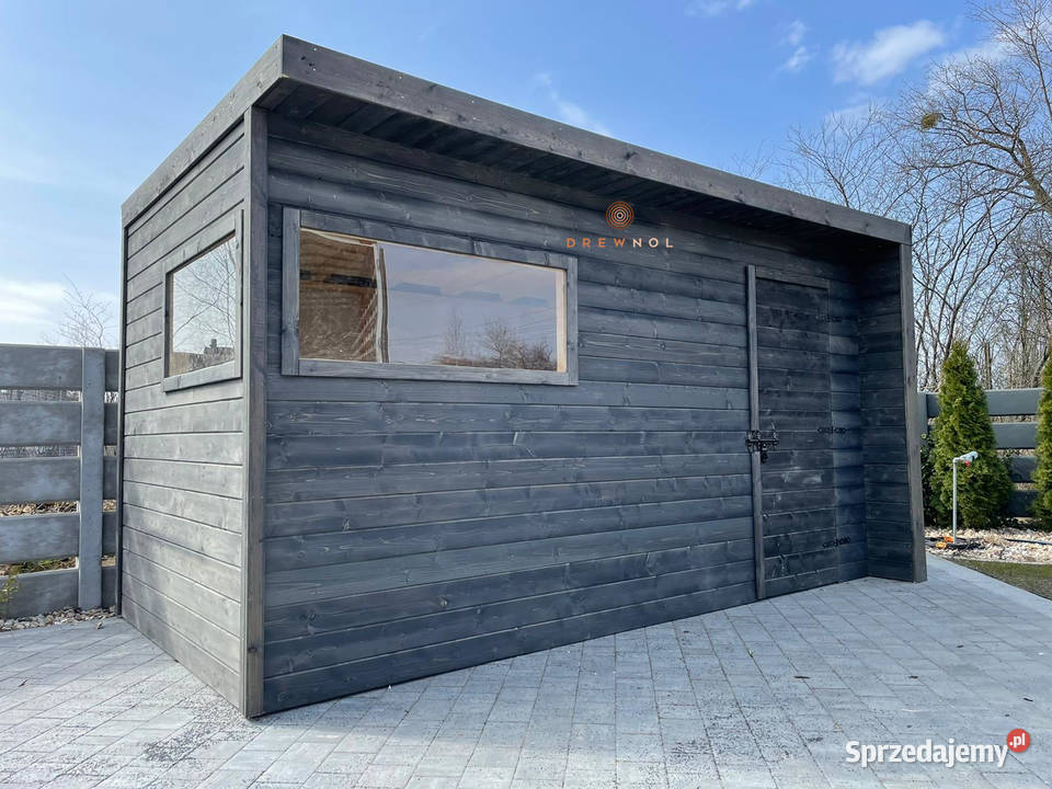 Domek narzędziowy nowoczesny domek plaski dach Domki narzędziowe Częstochowa