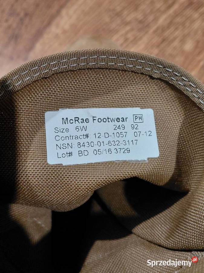 Buty Us Army McRae coyote 6W sprzedam