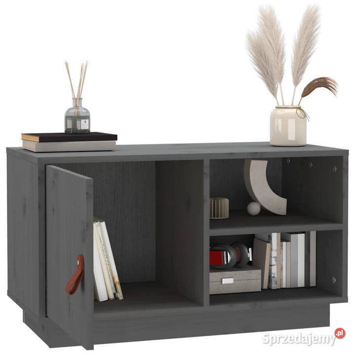 Szafka pod TV szara 70x34x40 lite drewno sosnowe sprzedam