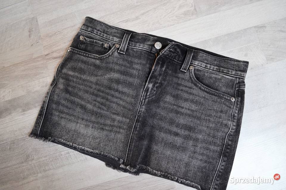 Szara spódniczka jeansowa mini Levis oldschool M Spódnice i sukienki kujawsko-pomorskie Toruń