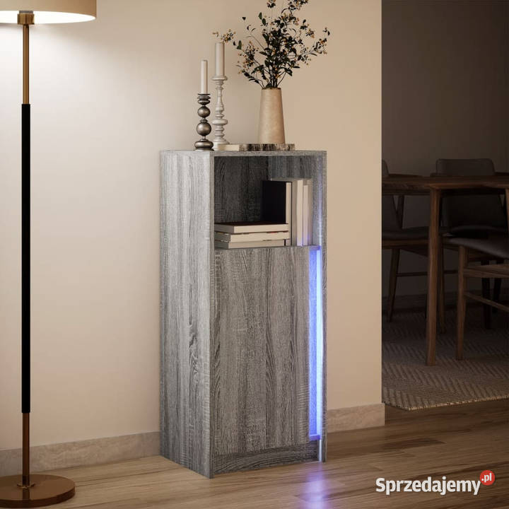 Szafka z LED szary dąb sonoma 425x34x100 mazowieckie Warszawa sprzedam