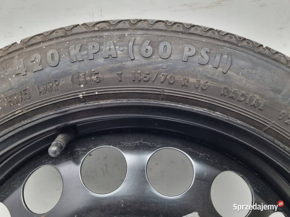 KOŁO DOJAZDOWE Opel Astra J Zafira C dojazdówka Samochodowe