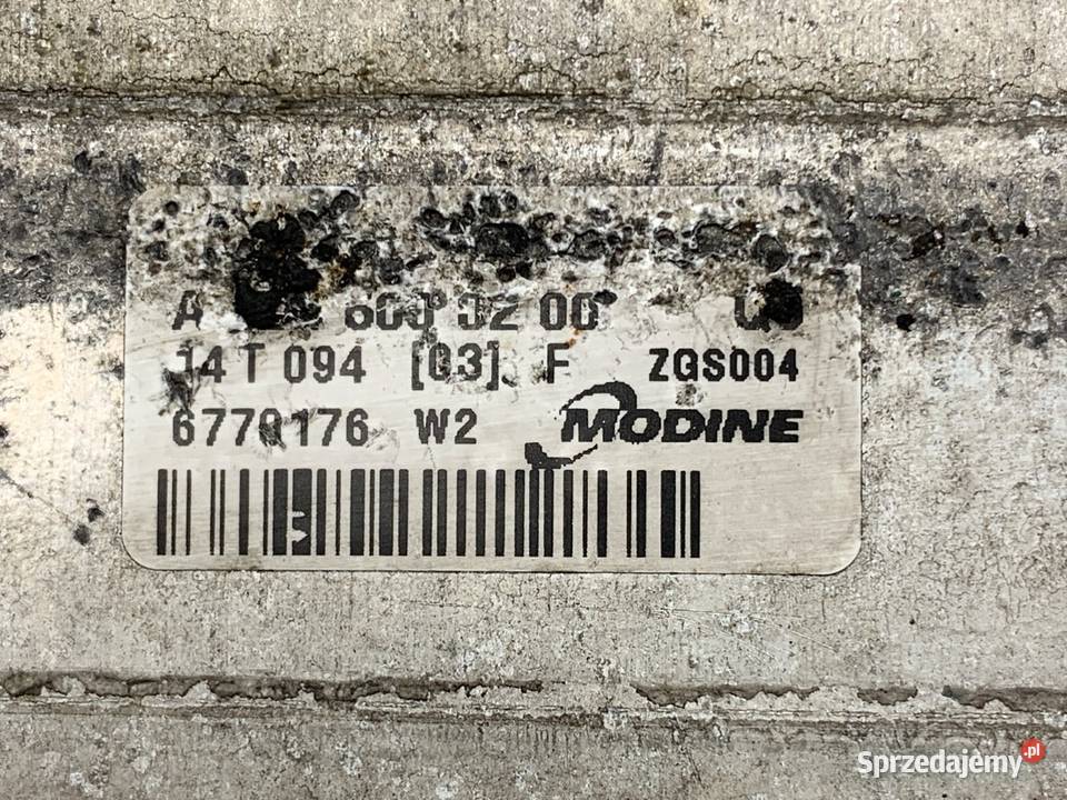 INTERCOOLER MERCEDES W212 21 204 0916 CHŁODNICA osobowe