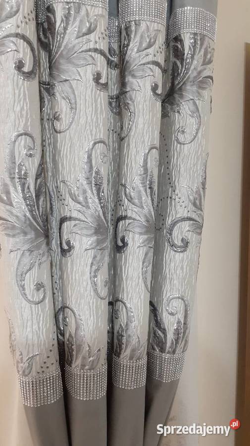 Zasłony welurowe szare