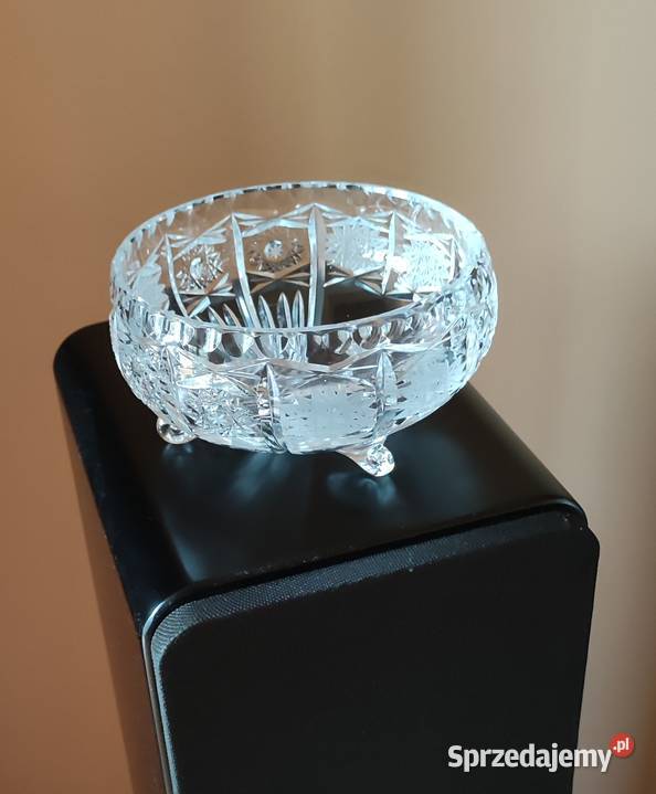 Kryształowa salaterka owocarka miska PRL vintage Salaterki i półmiski śląskie Katowice
