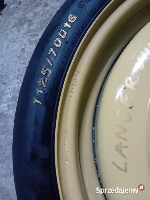 Koło dojazdowe zapasowe mitsubishi lancer 16cale