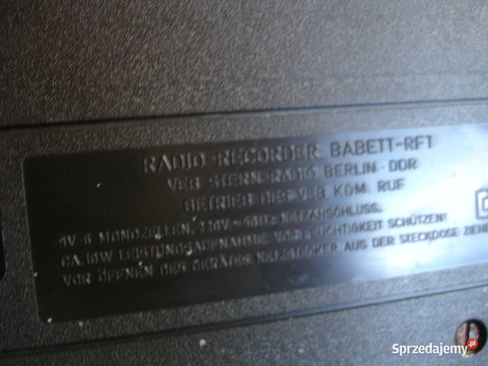 Radiomagnetofon RFT BABETT KTR430 DDR Zielona Góra