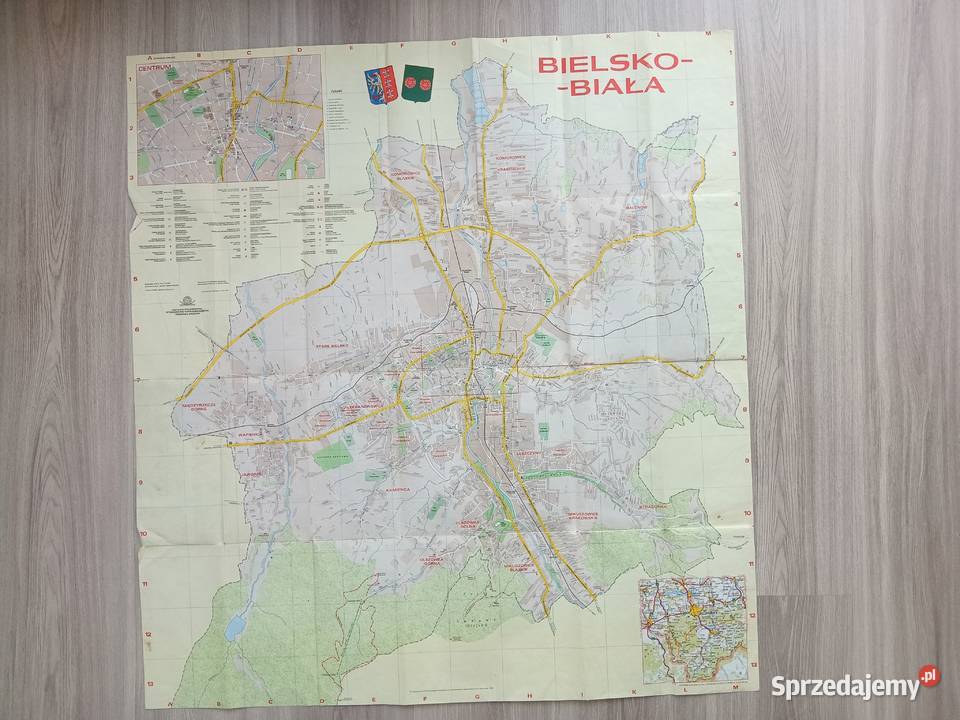 BielskoBiała plan miasta mapa PPWK PRL