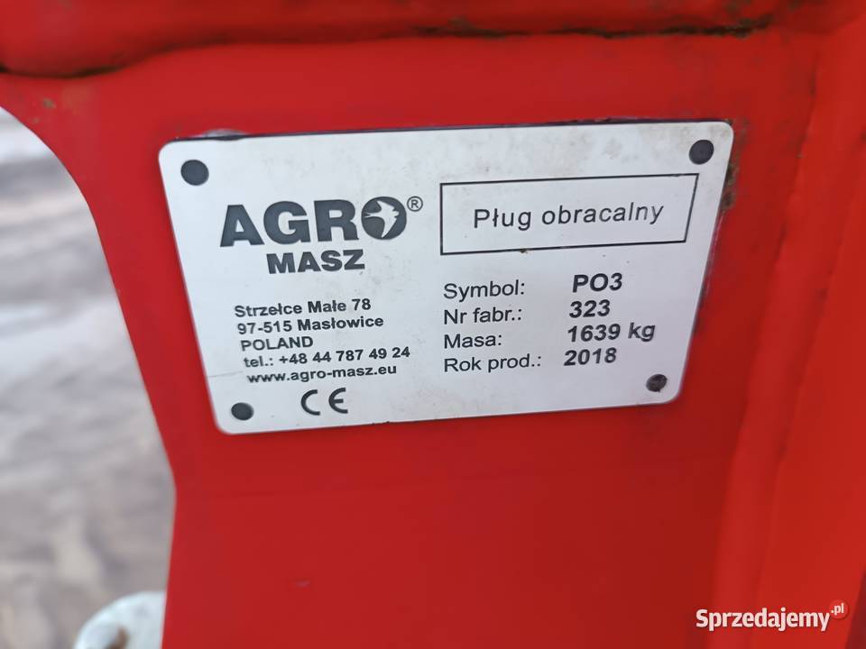 Pług Agro Masz 3 2018