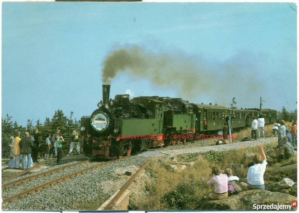 Stara pocztówka lokomotywa parowóz 11 Ostrów Wielkopolski sprzedam