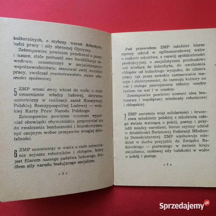 1397 Statut Związku Młodzieży Polskiej Szczecin