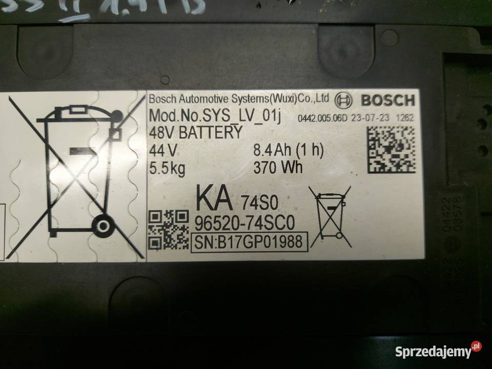 Suzuki SX4 Scross II 2023r bateria akumulator dolnośląskie